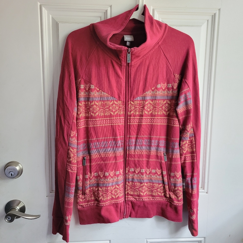 Bench Fair Isle Print Zip Up Jacket
